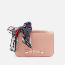 Love Moschino Women's Shoulder Bag with Scarf - Pink