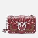 Pinko Women's Mini Love Mix Studs Bag - Port Red