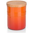 Le Creuset Stoneware Medium Storage Jar with Wooden Lid - Volcanic