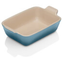 Le Creuset Stoneware Small Heritage Rectangular Roasting Dish - 19cm - Marine