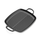 Le Creuset Signature Cast Iron Shallow Rectangular Grill - 30cm - Satin Black