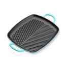 Le Creuset Signature Cast Iron Shallow Rectangular Grill - 30cm - Teal