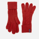 Superdry Women's Lannah Cable Gloves - Furnace Red