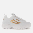FILA Women's Disruptor 2 Metallic Accent Trainers - White/Metallic Gold