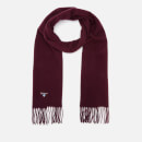 Barbour Men's Plain Lambswool Scarf - Wine
