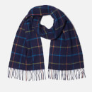 Barbour Men's Tattersall Lambswool Scarf - Navy/Blue