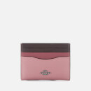 Coach Women's Colorblock Flat Card Case - True Pink Multi