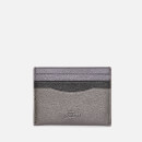 Coach Women's Metallic Colorblock Flat Card Case - Purple
