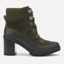UGG Women's Redwood Lace up Heeled Boots - Black Olive