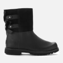 UGG Kids' Tara Leather Lace Back Boots - Black