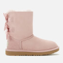 UGG Kids' Bailey Bow II Lace Back Sheepskin Boots - Pink Crystal