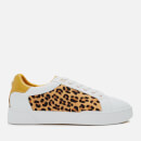 Dune Women's Ellenie S Leather Low Top Trainers - Yellow