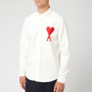 AMI Men's Oxford Long Sleeve Shirt - Blanc