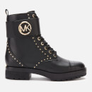 MICHAEL MICHAEL KORS Women's Tatum Leather Lace-up Boots - Black