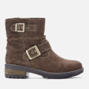 Superdry Women's Hurbis Biker Boots - Dark Brown