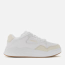 Lacoste Men's Court Slam Leather Trainers - White/Gum