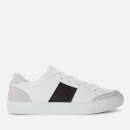Lacoste Men's Courtline Leather and Suede Trainers - White/Black