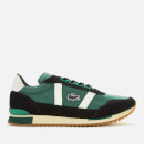 Lacoste Men's Partner Retro Trainers - Dark Green/Off White