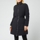 Emporio Armani Women's Padded Belt Coat - Black