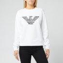 Emporio Armani Women's Eagle Logo Sweatshirt - White
