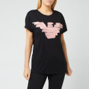 Emporio Armani Women's Brush Stroke Eagle T-Shirt - Black