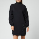 Superdry Women's Scandi High Neck Sweat Dress - Washed Black