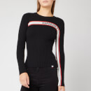 Superdry Women's Superdry Logo Ribbed Jumper - Black