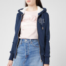 Superdry Women's Applique Zip Hoody - Navy