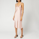 Helmut Lang Women's Double Strap Satin Slip Dress - Sorbet