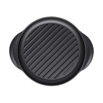 Le Creuset Signature Cast Iron Round Grill - 25cm - Satin Black