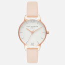 Olivia Burton Women's White Midi Dial Watch - Nude Peach, Rose Gold and Silver