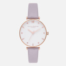 Olivia Burton Women's Social Butterfly Watch - Grey Lilac and Rose Gold