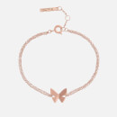 Olivia Burton Women's Social Butterfly Chain Bracelet - Rose Gold
