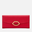 Lulu Guinness Women's Cut Out Lip Trisha Wallet - Classic Red