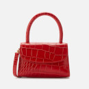 by FAR Women's Mini Croco Embossed Leather Tote Bag - Red