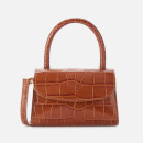 by FAR Women's Mini Croco Embossed Leather Tote Bag - Tan