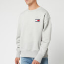 Tommy Jeans Men's Badge Crew Sweatshirt - Light Grey Heather