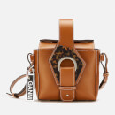 Ganni Women's Leather Cross Body Bag - Cognac
