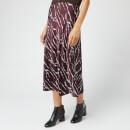 Whistles Women's Twig Silk Bias Skirt - Burgundy