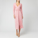 ROTATE Birger Christensen Women's Number 7 Pleat Dress - Bridal Rose