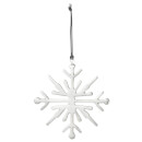 Broste Copenhagen Snowflake Christmas Decoration - Silver