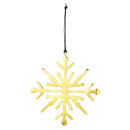 Broste Copenhagen Snowflake Christmas Decoration - Gold