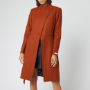Ted Baker Women's Ellgenc Long Belted Wrap Coat - Tan