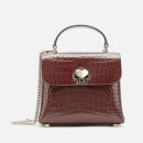 Kate Spade New York Women's Romy Croc Embossed Mini Top Handle Bag - Cherry