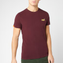 Superdry Men's Ol Vintage Embroidery T-Shirt - Buck Burgundy Marl