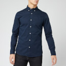 Superdry Men's Classic Twill Long Sleeve Shirt - Nordic Chrome Navy