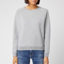 Maison Kitsuné Women's Tricolor Fox Patch Sweatshirt - Grey Melange