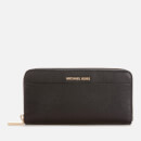 MICHAEL MICHAEL KORS Women's Jet Set Pocket Zip Around Continental Wallet - Black