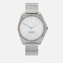 HUGO Men's Act Mesh Strap Watch - Silver
