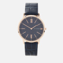 Tommy Hilfiger Men's Cooper Leather Strap Watch - Rou Navy